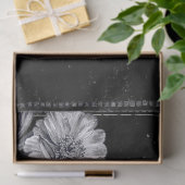 ベーカリーパティスリーフランスのヴィンテージブラックアドピーニー 薄葉紙 (ギフト)