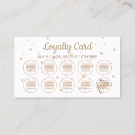 ベーカリーパティスリーロイヤリティ結婚ズケーキ 名刺