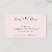 ベーカリーパティスリー水の色ケーキスクール 名刺 (裏面)