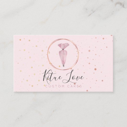 ベーカリーパティスリー水の色ケーキスクール 名刺 (正面)