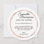 ベーカリーパティスリー水の色ケーキデコール 招待状 (裏面)