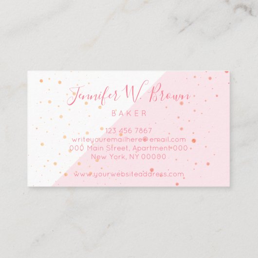 ベーカリーパティスリー配管バッグ 名刺 (裏面)