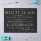 ベーカリーパティスレフランスのーヴィンテージブラック縁どAd 薄葉紙 (クラフト)