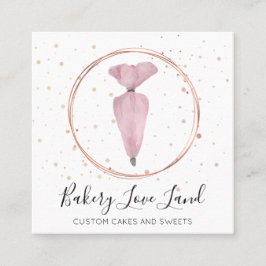 ベーカリーパティスレークリームバッグ スクエア名刺