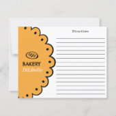 ベーカリーパンイラストレシピカード (裏面)