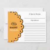 ベーカリーパンイラストレシピカード (正面)