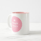 ベーカリーパーソナライズされたコーヒーマグ ツートーンマグカップ (正面左)