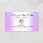 ベーカリーパープルケグラデーションーキグリッタードリップスぺストリーシェフ ロイヤリティカード (裏面)