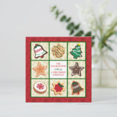 ベーカリービジネスのクリスマスカード シーズンカード (スタンド正面)