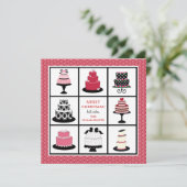 ベーカリービジネスのクリスマスカード シーズンカード (スタンド正面)