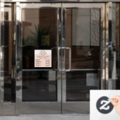 ベーカリービジネスウィスク&リースロゴストア時間 ウィンドウサイン (オフィスドア)