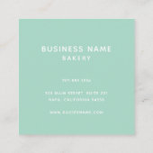 ベーカリービジネスパンレシピイラストレーション スクエア名刺 (裏面)