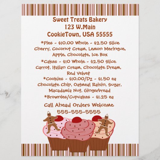 ベーカリービジネスフライヤー チラシ (正面)