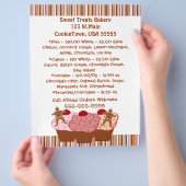 ベーカリービジネスフライヤー チラシ (手)