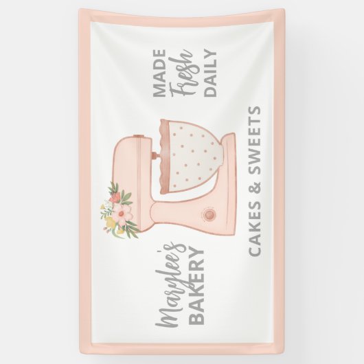 ベーカリービジネスペストリーシェフバナー 横断幕 (縦)