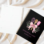 ベーカリーピンクボウ用具モダンプランナー手帳 プランナー手帳