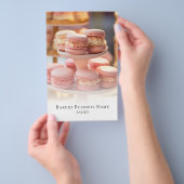 ベーカリーフォトオーバーレイソーシャルメディアQRコード チラシ (ハンドル)