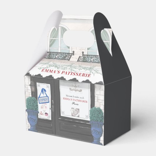 ベーカリーフランスのカフェパティスリーブラックフェイスボックス フェイバーボックス (正面サイド)