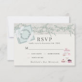 ベーカリーフランスのパティスリーパリグリーンバルミツワー 出欠カード (正面)