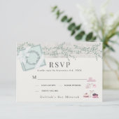 ベーカリーフランスのパティスリーパリグリーンバルミツワー 出欠カード (スタンド正面)