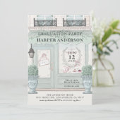 ベーカリーフランスのパティスリーパリグリーン卒業 招待状 (スタンド正面)