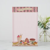 ベーカリーブティックケーキ&パティスリー文房具2 便箋 (スタンド正面)