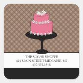 ベーカリーブティックスタイル製品ラベルシール スクエアシール (正面)