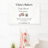 ベーカリーブラウニーに愛rで作られた材料を追加 横断幕 (インサイチュ)