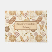 ベーカリーブリス：アーティザンブレッド&バーリーベージュ ドアマット (正面)