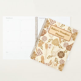 ベーカリーブリス：アーティザンブレッド&バーリー、ティール（緑がかった色）、 プランナー手帳