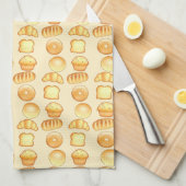 ベーカリーブレッドトリート キッチンタオル (四つ折り)