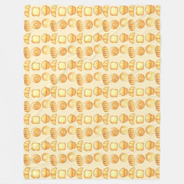 ベーカリーブレッドトリート フリースブランケット