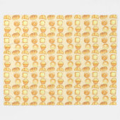 ベーカリーブレッドトリート フリースブランケット (正面(横))