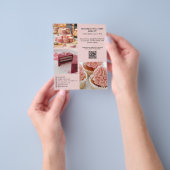ベーカリープロモーションフォトソーシャルメディアQR チラシ (手)