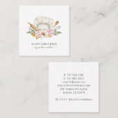 ベーカリーベイカーパティシシェフウォーターカラーベーキング器具 スクエア名刺 (正面/裏面)