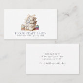 ベーカリーベイカーパティシシェフフラワーバッググッズ 名刺 (正面/裏面)