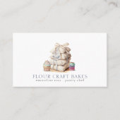 ベーカリーベイカーパティシシェフフラワーバッググッズ 名刺 (正面)
