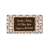 ベーカリーベイクセールフードブラウニーカップケーキパイスイーツ ラベル (正面)