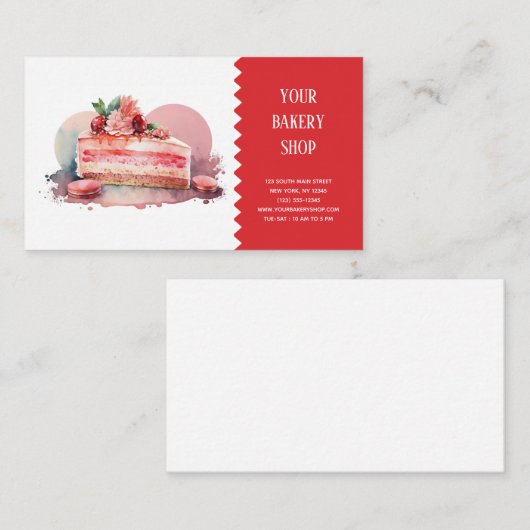 ベーカリーベイク名刺 名刺 (正面/裏面)