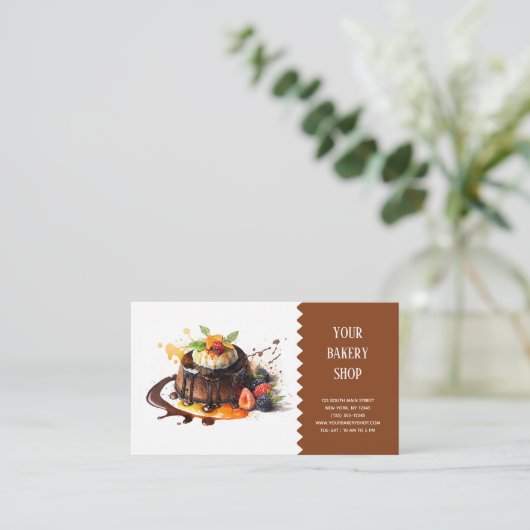 ベーカリーベイク名刺 名刺 (スタンド正面)