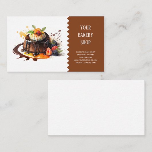 ベーカリーベイク名刺 名刺 (正面/裏面)