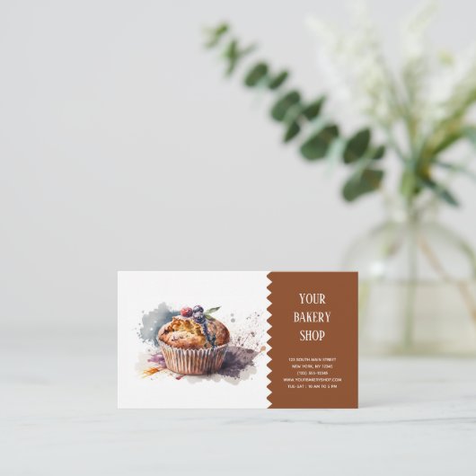 ベーカリーベイク名刺 名刺 (スタンド正面)