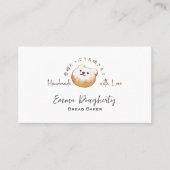 ベーカリーベーカー熊パン水の色かわいい 名刺 (正面)