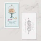 ベーカリーベーカー生地シェフウォーター色 名刺 (正面/裏面)