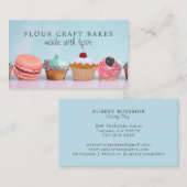 ベーカリーベーカー菓子シェフデザートケータリング 名刺 (正面/裏面)