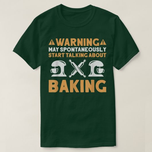 ベーカリーベーキングベイカーについて Tシャツ (デザイン正面)