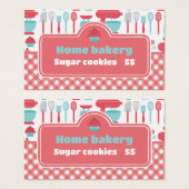 ベーカリーベーキング器具レッドジンガム価格ラベル (正面&裏面)