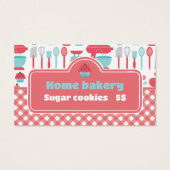 ベーカリーベーキング器具レッドジンガム価格ラベル (裏面)