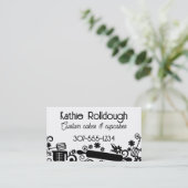 ベーカリーベーキング器転がのピン測定スプーン 名刺 (スタンド正面)