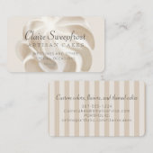 ベーカリーベーキング結婚ズケーキつや消し 名刺 (正面/裏面)